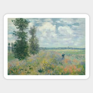 Poppy Fields near Argenteuil Sticker